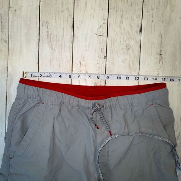 The North Face Hiking Shorts Men Small Gray Zip Pocket Nylon Outdoor Drawstring - Picture 5 of 7